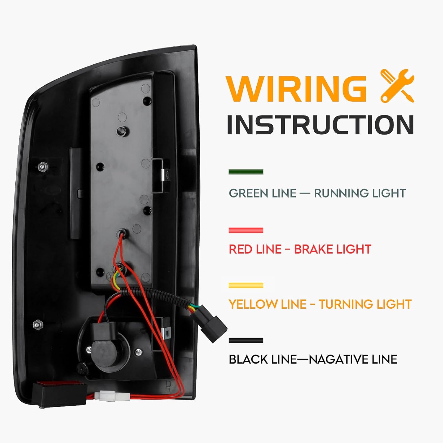 LED Tail Light   3rd Third Brake Light Fit for Dodge Ram 1500 2002-2006, for Dodge Ram 2500 3500 2003-2006, Taillight Assembly and High Mount Stop Light, 3 Pcs, Chrome Housing Clear Lens